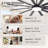 72 Inch Ceiling Fan With Light And Remote ,Indoor/Outdoor Large Fan With Remote , 10-Blade Fan For Patios