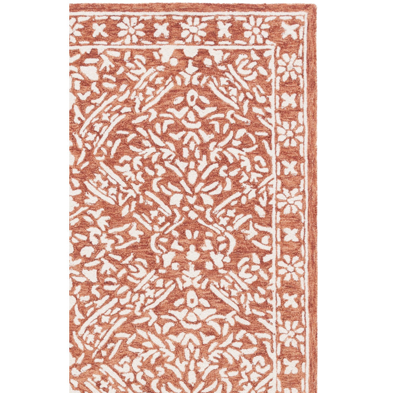 Olivier Lauren Ralph Lauren Hand Tufted Wool & Cotton Damask Rug, Rectangle 5' x 8'