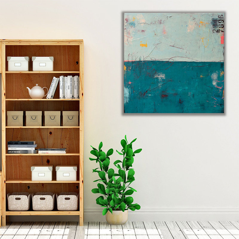 «Blue Bay Hideaway», reproduction d'art sur toile, H 12 po x l 12 po