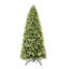 Arbre de Noël 9 pi avec 2435 pointes et 700 lumières à DEL blanc chaud - branches mixtes en PVC + PE, structure à charnières pour une installation facile, support en métal pour un soutien solide, décoration luxueuse des Fêtes-118032865