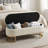 65" Storage Bench with Gold Legs,Velvet End of Bed Bench for Living Room, Window, Entryway-1439655919-1439655912