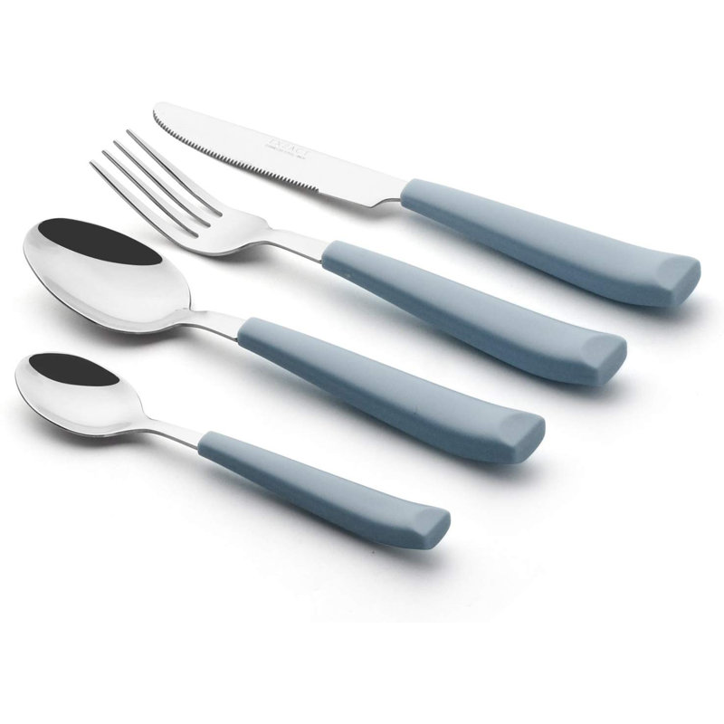 Ensemble de couverts 16 pièces, service pour 4, Bleu