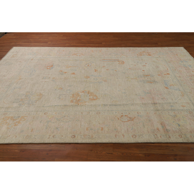Vegetable Dye Oushak Turkish Area Rug 7x10