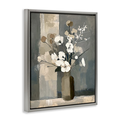 «Neutral Floral Vase» par Ramona Murdock