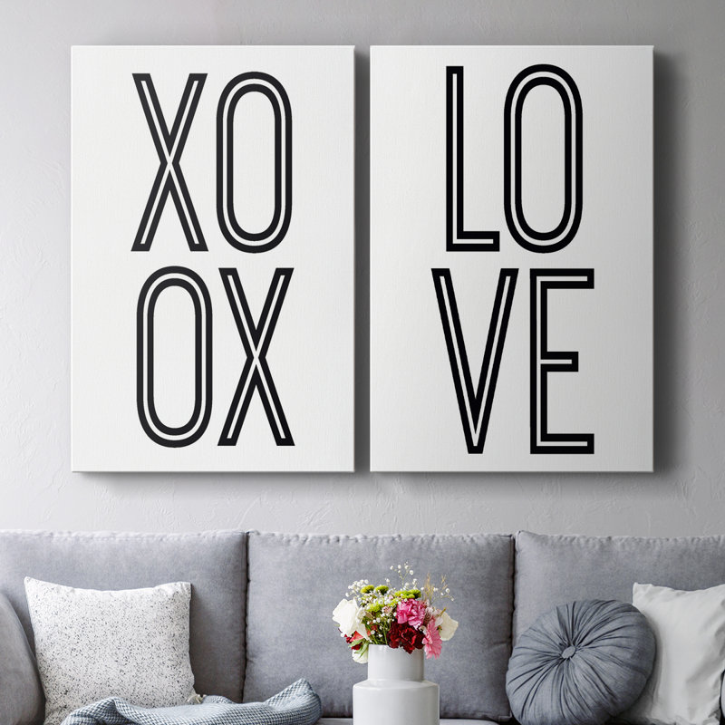 «Bold Love I», toile tendue avec châssis de qualité supérieure, prête à être accrochée, H 36 po x l 48 po