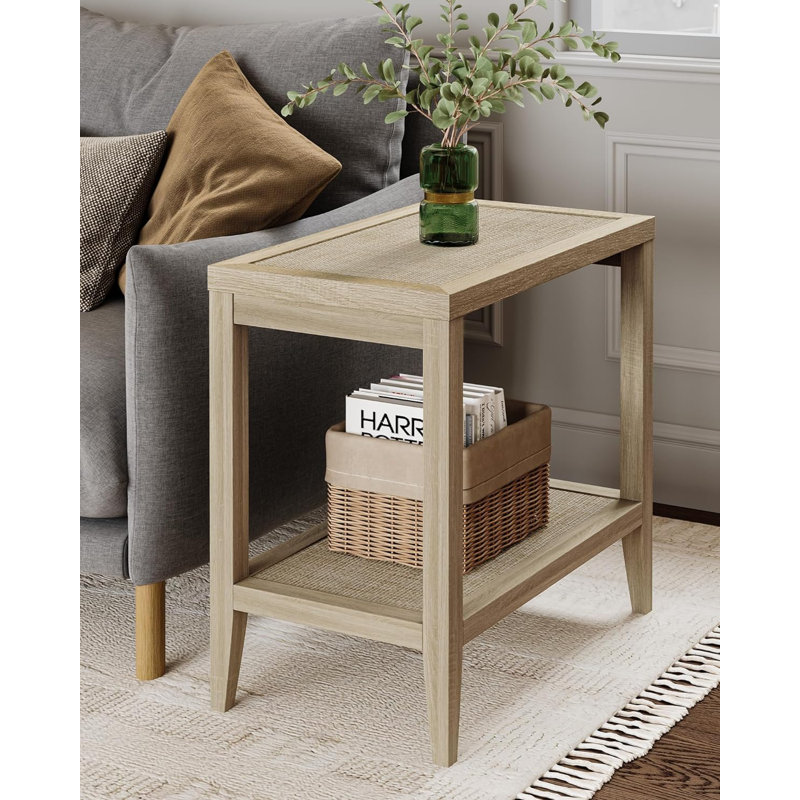 Table de chevet Boho Rattan Table de chevet - Table de bout Farmhouse