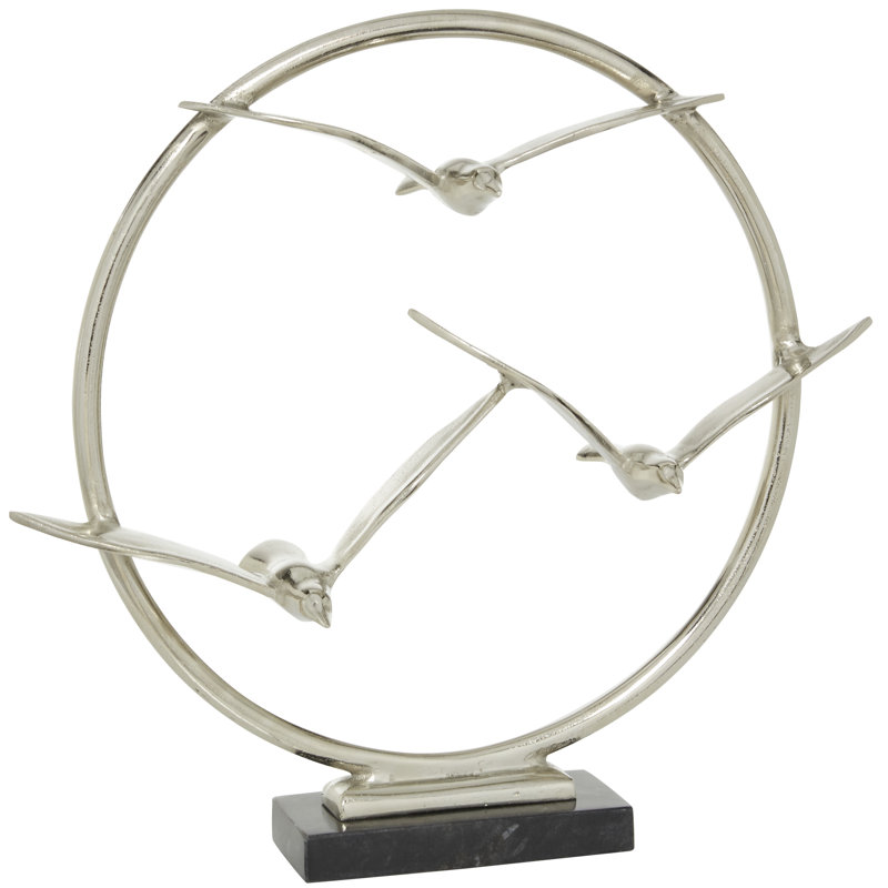 Sculpture Amauri en aluminium, Argent