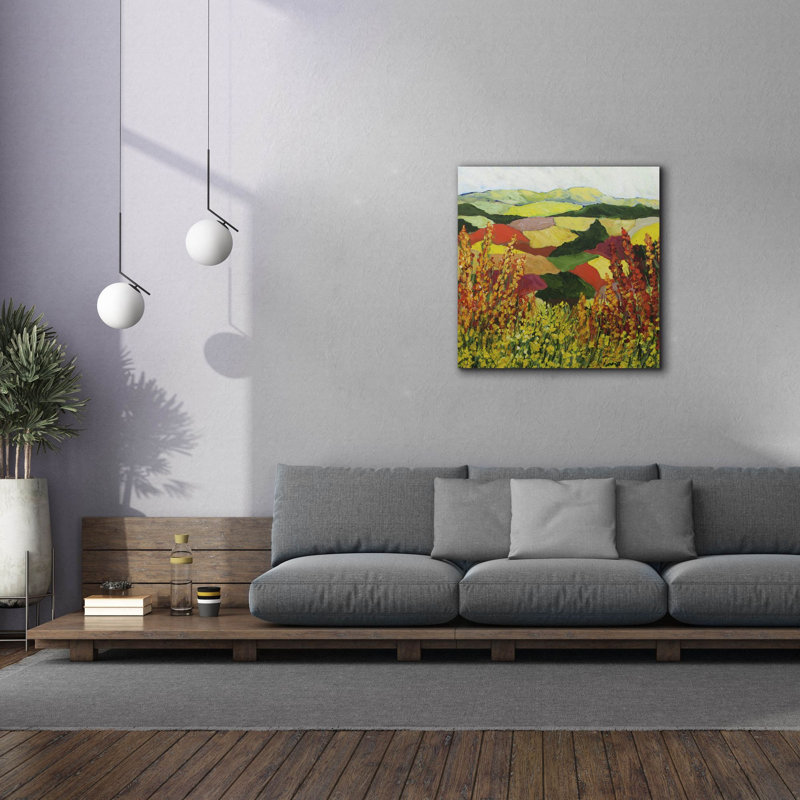 Toile épique «Red Blend» par Allan Friedlander, art épique, 37 po x 37 po, H 37 po x l 37 po
