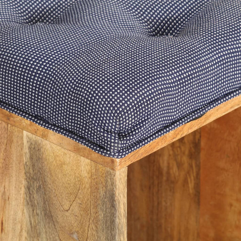 Banc de couloir en bois de manguier massif 39,4 po x 13,8 po x 18,5 po