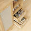 Rattan Buffet Cabinet With Adjustable Shelf, Sideboard With Drawers For Living Room, Kitchen, Entryway-1234209788