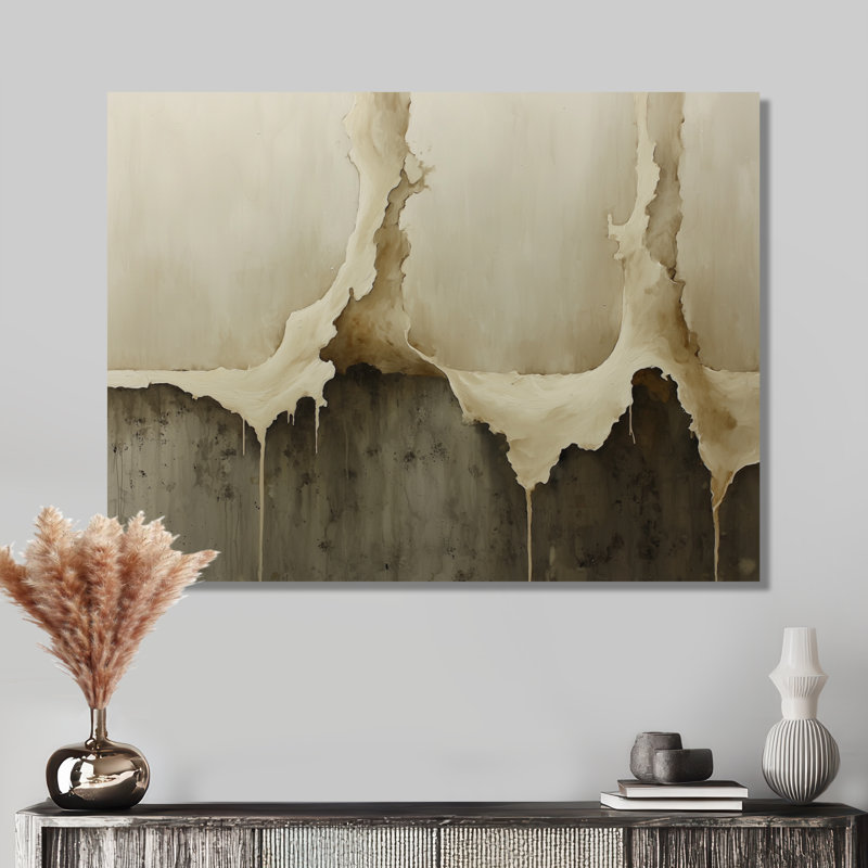 Christchurch Ephemeral Pathway Drip Peinture II, H 24 po x l 32 po, Toile tendue, Ne s’applique pas