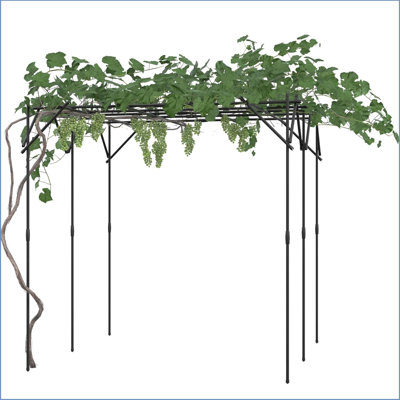 202cm H x 202cm W Metal Expanding