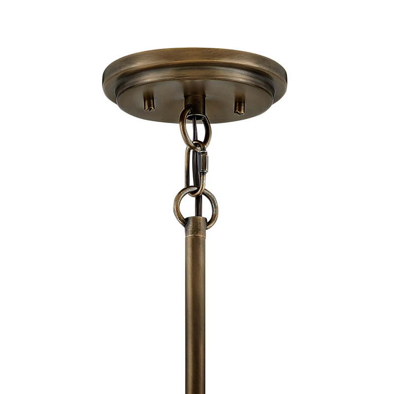 Luminaire suspendu d'extérieur à 1 lumière H 15,25 po Milada, Bronze brillant