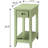 Rectangular Accent Table With Drawer And Storage Shelf Unit For Small Living Room Decor