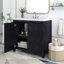 Organisateur de meuble-lavabo 36 po avec lavabo, ensemble d'armoire combiné, armoire de rangement pour salle de bain