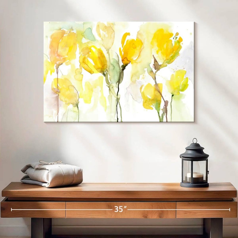 Avery Yellow Garden, 16" H x 24" W