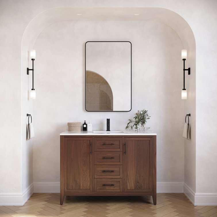Silas 48'' Single Bathroom Vanity with Quartz Top