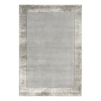 Gabriela Rectangle Wool and Viscose Hand Woven Dhurrie
