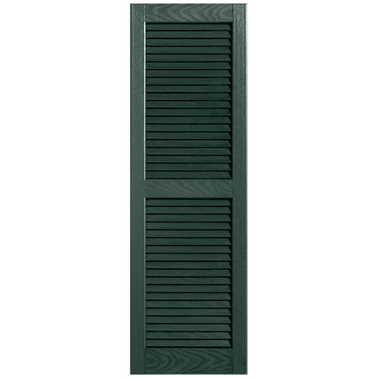 Straight Top Open Louvre Shutters Pair