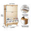 Rangement pour chaussures avec 3 tiroirs rabattables pour organisateur de rangement pour chaussures en tissu bleu marine Marl Heather Triblend Melange
