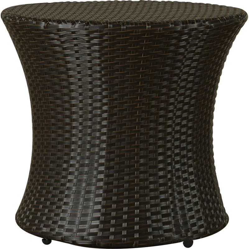 Anikah Round Metal Outdoor Side Table , 21'' in. W 21'' in. D