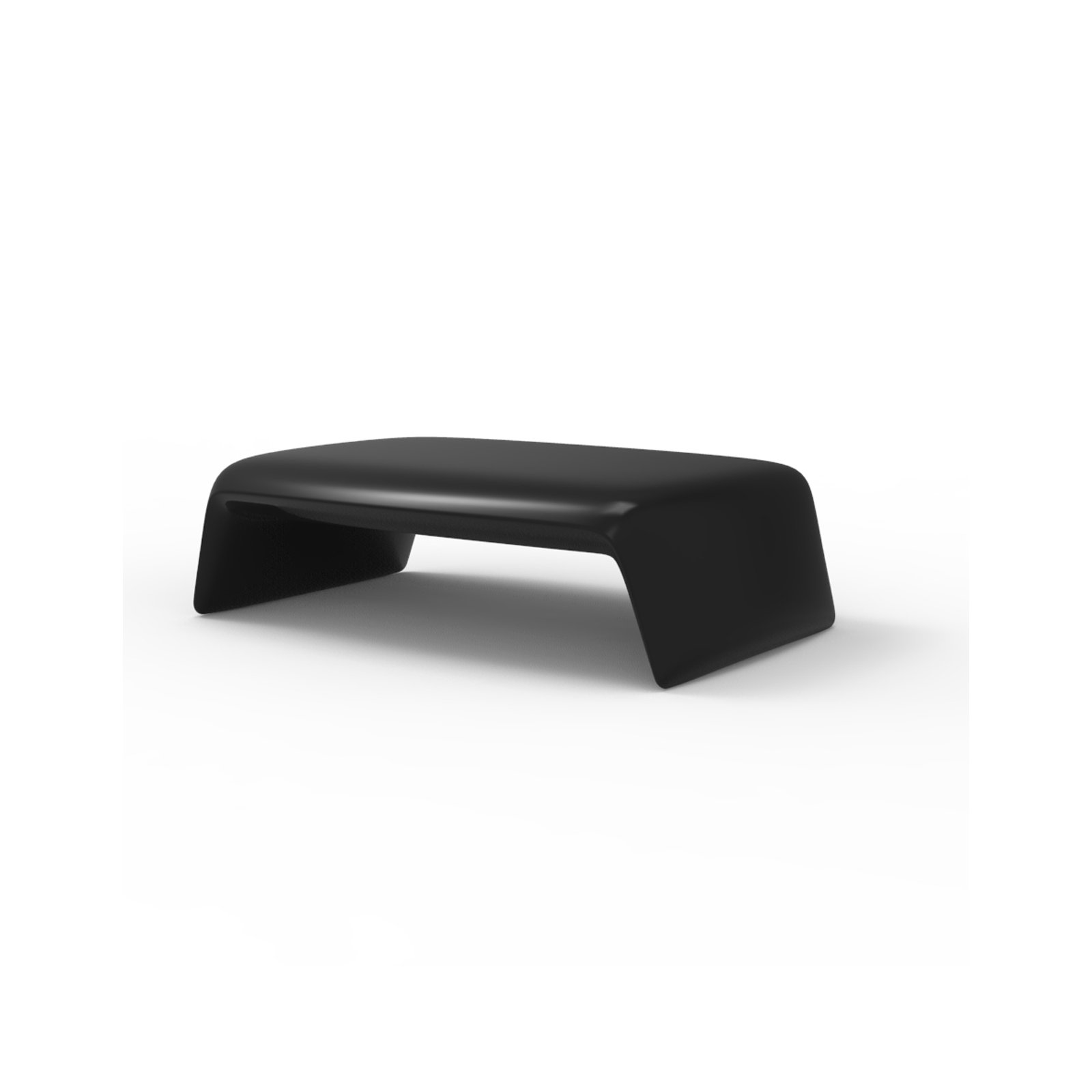 Blow Plastic/Resin Coffee Table, Black