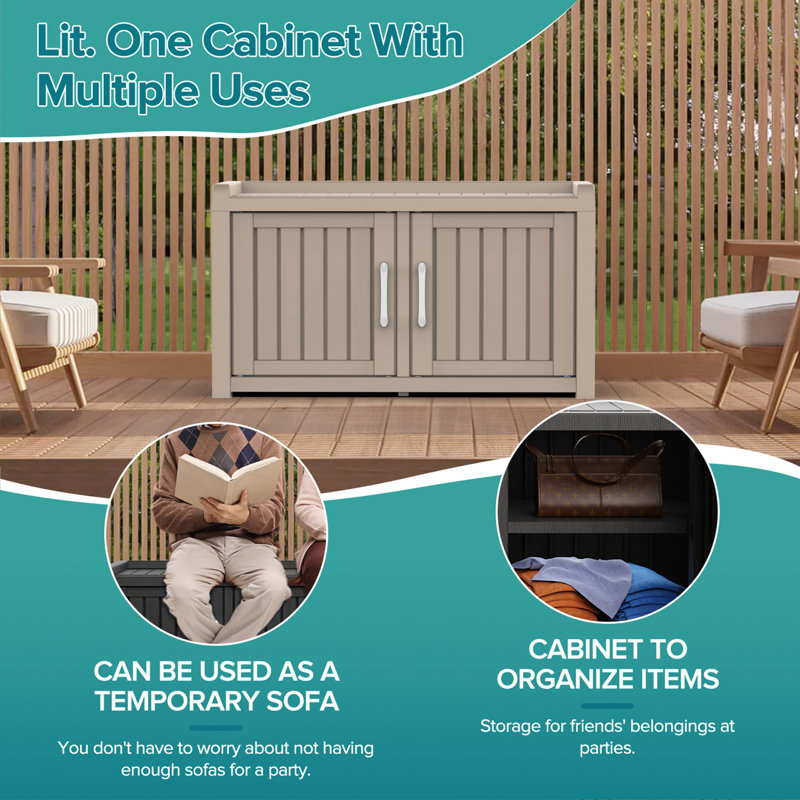 32" 2-Door Shoe Storage Cabinet