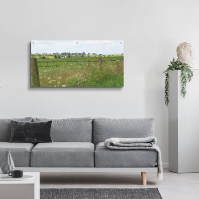 «Le long de la route de campagne» par Lori Deiter, art mural en verre acrylique