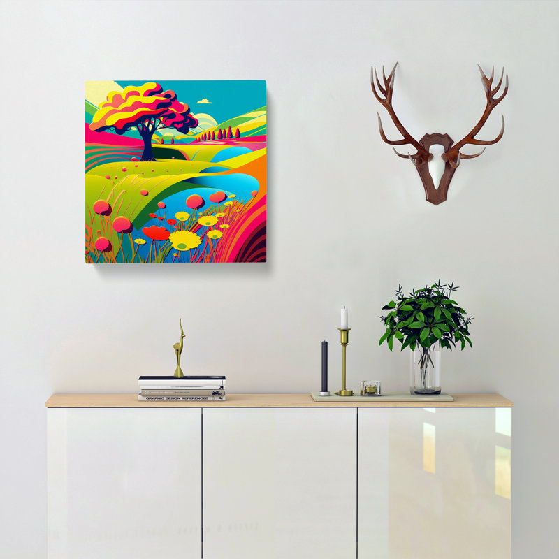 Meadow No.1 - Wrapped Canvas, 50cm H x 50cm W x 3cm D