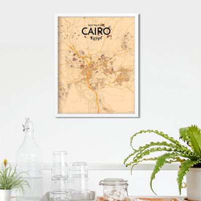 «Cairo City Map», impression rétro