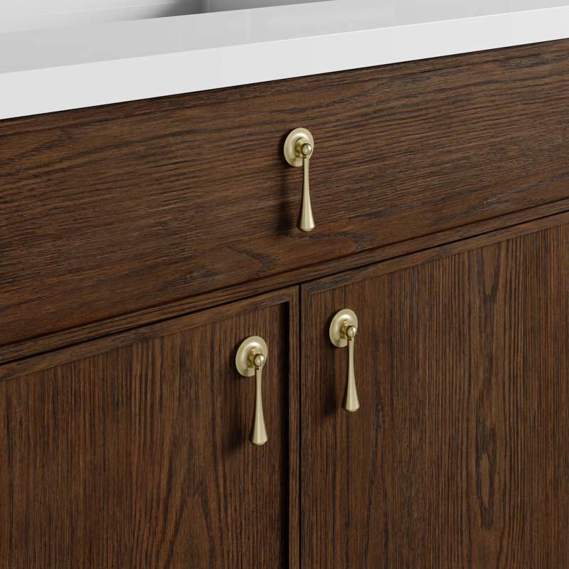Kinnsden 36" W Single Vanity, 8" Widespread, Sable Oak, Tajnar Eclos