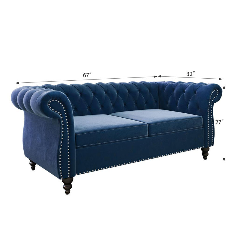 Causeuse Famke, Bleu
