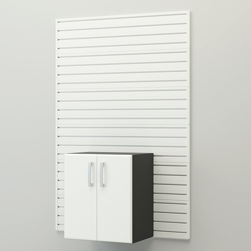 Flow Wall Base Storage Cabinet - Cabinet, White