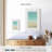 Avery Turquoise Abstract On White-108371637