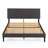 Zinus Cambril 38" Upholstered Platform Bed Frame with Sustainable Bamboo Slats-75227866