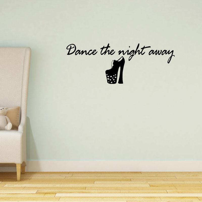Décalcomanie murale danse the night away Derrygowan, 22 po x 60 po