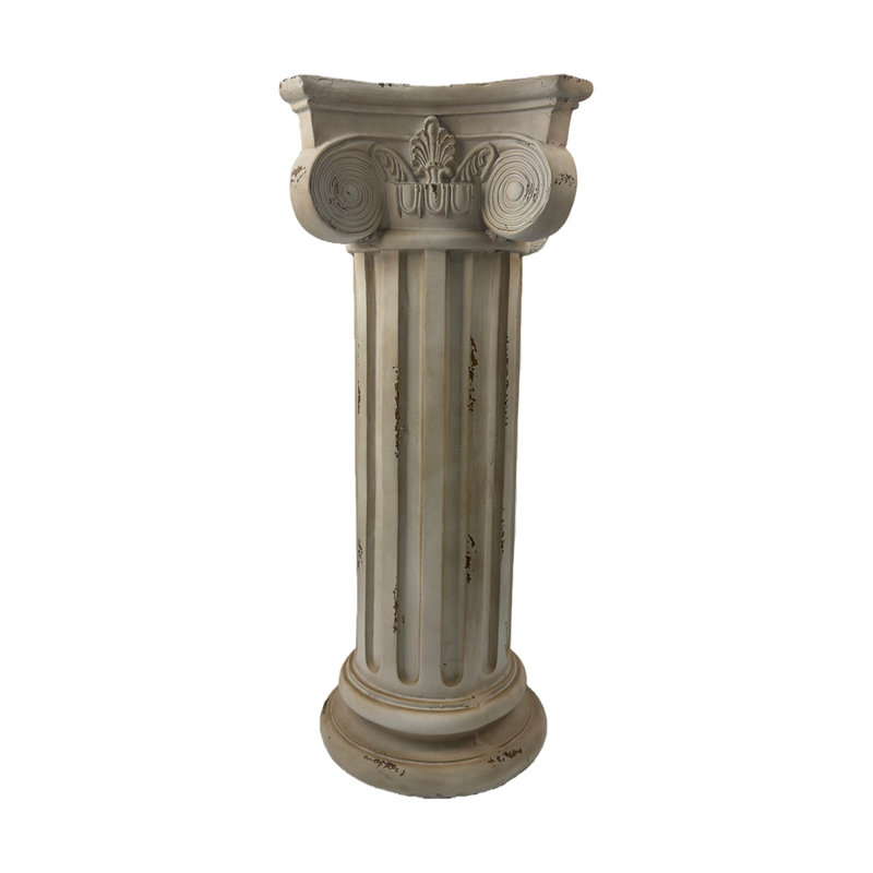 Colonne romaine à piédestal de 28,93 po de hauteur avec colonne romaine et colonne grecque