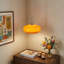 Luminaire suspendu moderne à 1 lumière de style Mid-Century avec abat-jour en verre orange (ampoule incluse)