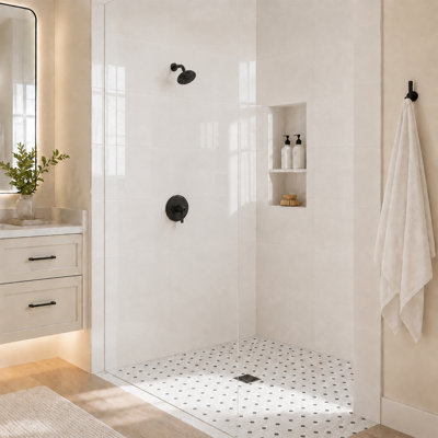 Nova 6 in. 5-Spray Round Fixed Shower Head