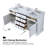 Narges 72'' Double Bathroom Vanity with Engineered Stone Top