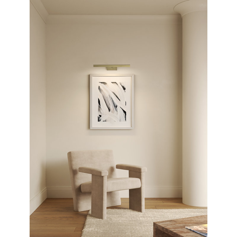 Renoir, Matt Brushed Brass, 2.36" H x 20.47" W x 9.65" D, 612 Lumens