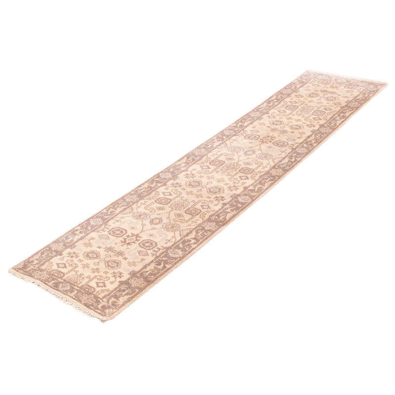 Tapis de couloir unique en laine noué à la main de style nouvel âge 2 pi 6 po x 11 pi 11 po Warburton