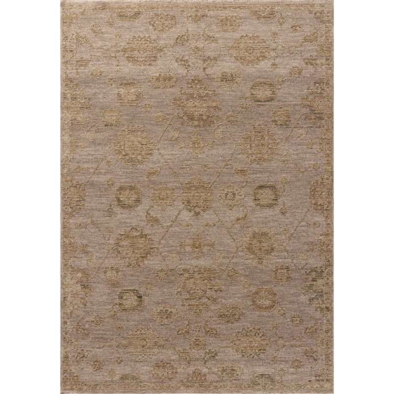 Tapis pierre / rose Bungalow Bungalow Wrobel, Carré 1 pi 6 po