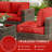 14-Piece Outdoor 5" Replacement Cushion Set Seat/Back Cushion-1475732569