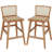 Rattan Counter Stool With Solid Wood Frame-858168122