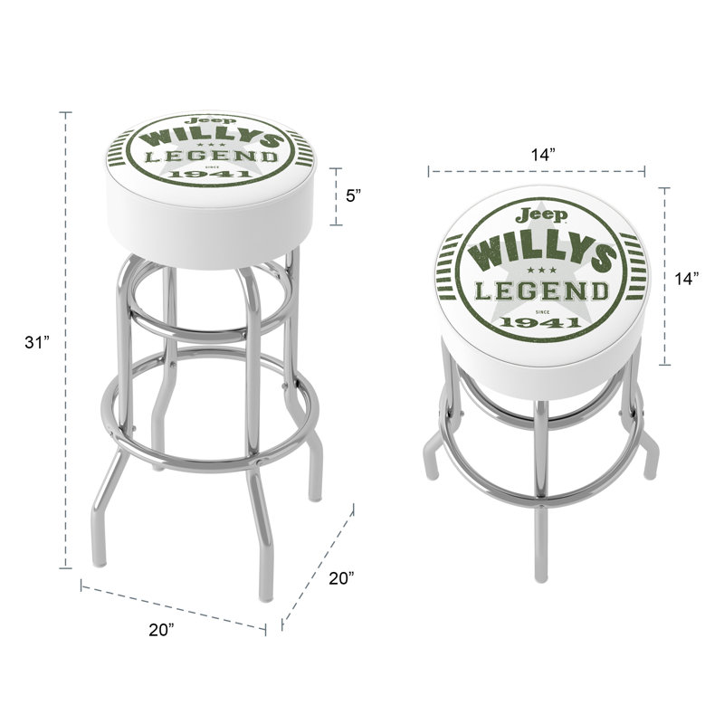 Tabouret pivotant non fini 31 po
