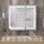 Miroir à pharmacie encastré ou à fixation murale avec lumière à intensité variable et douille Hartli-1430188993-1475871006-1475870977