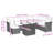  Garden Sofa Set Light Grey