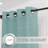 Dawan Faux Linen Semi-Sheer Grommet Curtain Panels-2030878027-2034590656