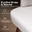 Tabouret de bar pivotant en similicuir de 30 po avec pieds en bois massif, blanc-947713051-949232952